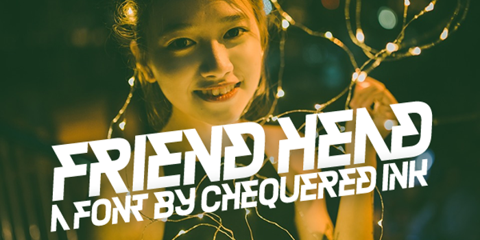 Friend Head Font poster