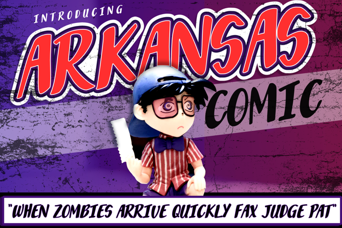 Arkansas Comic Font poster