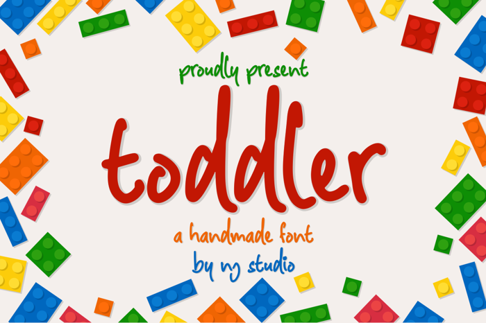 toddler Font poster