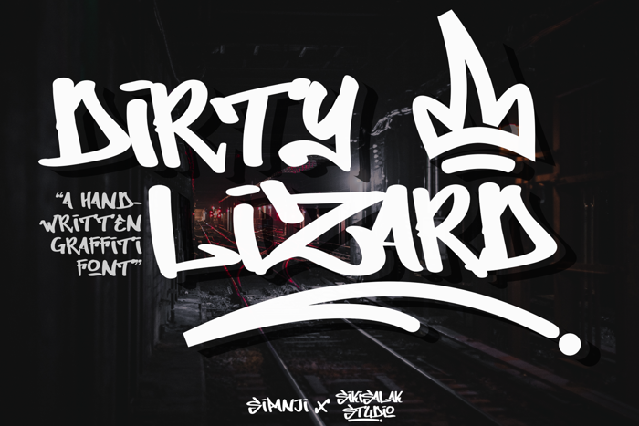 Dirty Lizard Font poster