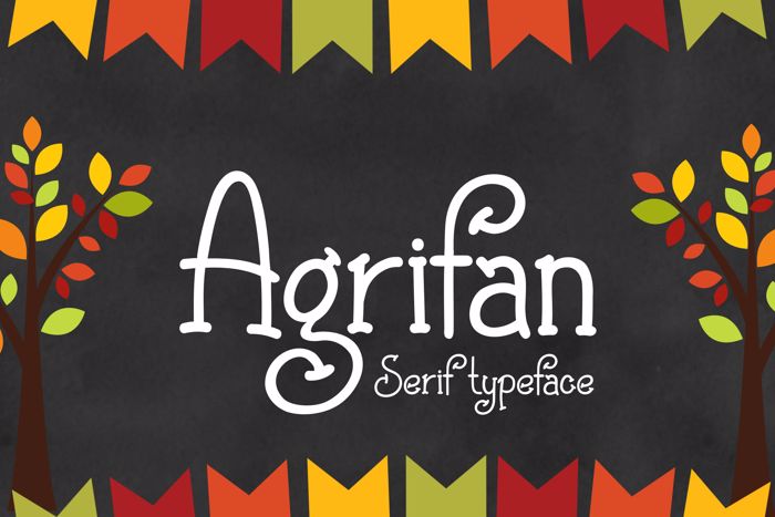 Agrifan Font poster