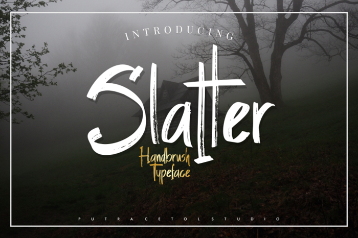Slatter Font poster