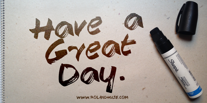 Have a Great Day Demo Font poster