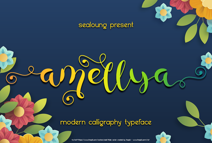 amellya Font poster