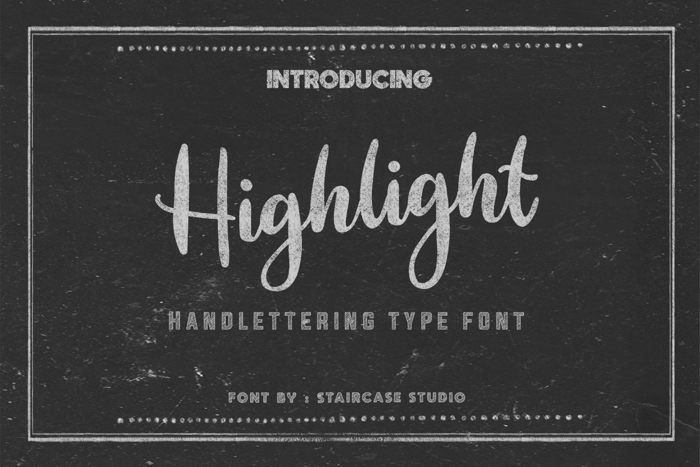 Highlight Font poster