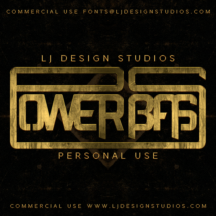 Power Bass Font poster