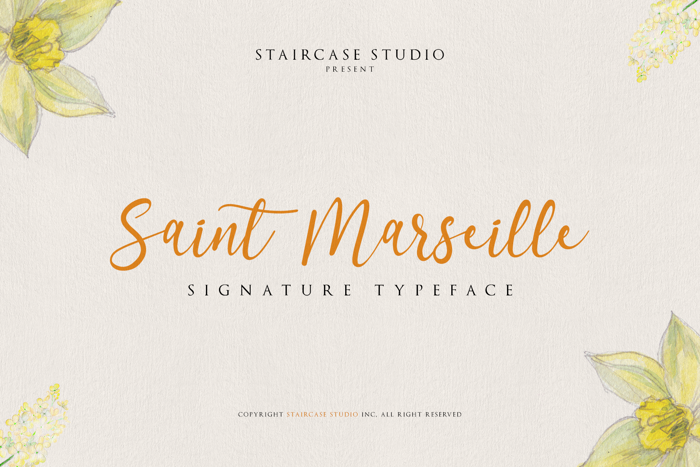 Saint Marseille Font poster