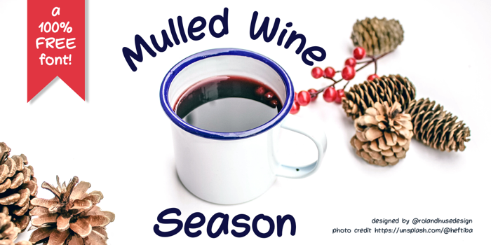 Mulled Wine Season Font poster