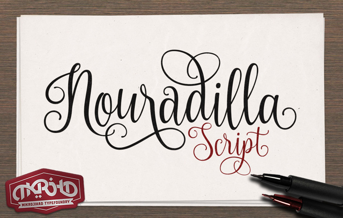 Nouradilla Font poster
