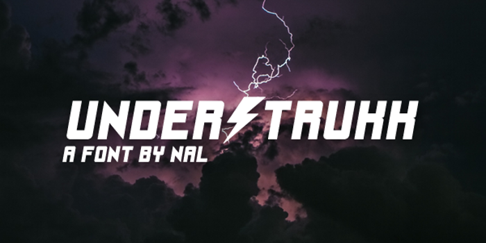UnderStrukk Font poster
