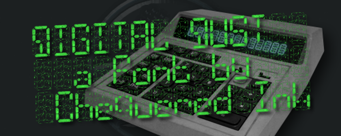 Digital Dust Font poster