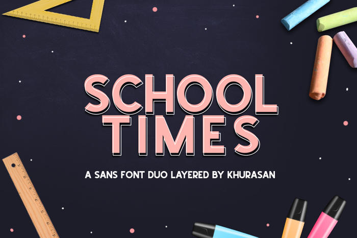 School Times Font poster