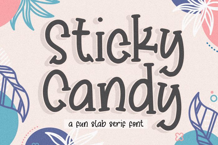 Sticky Candy Font poster