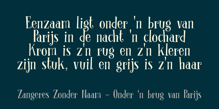 DK Clochard Font poster