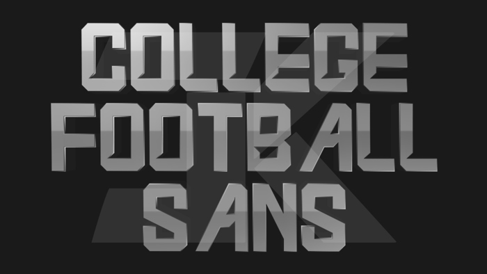 College Football Sans Font poster