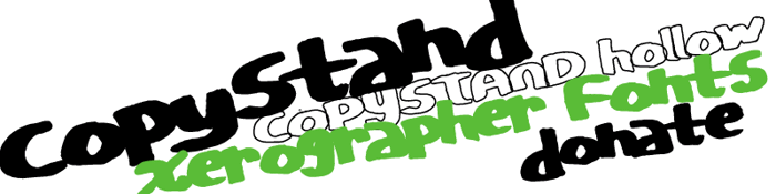CopyStand Font poster