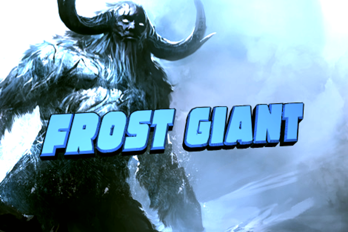 Frost Giant Font poster