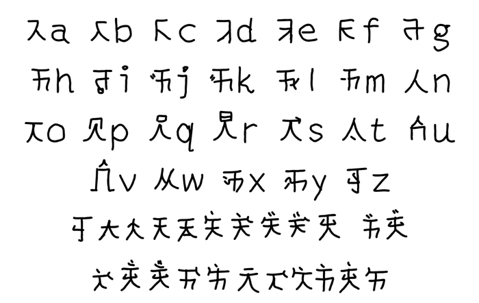 mantrakshar T Font poster