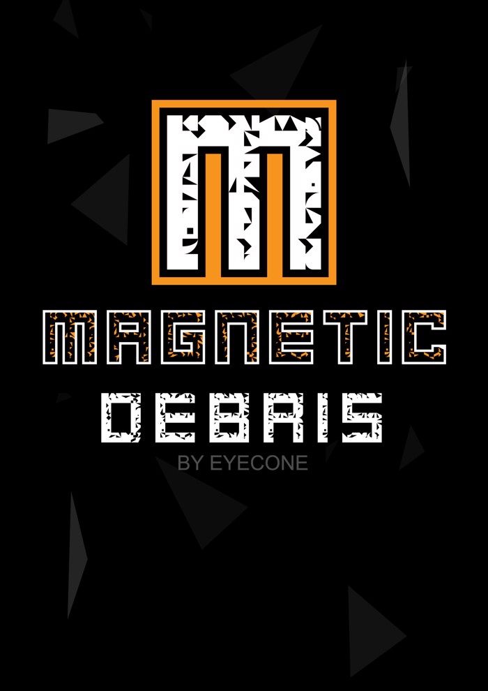 Magnetic Debris Font poster
