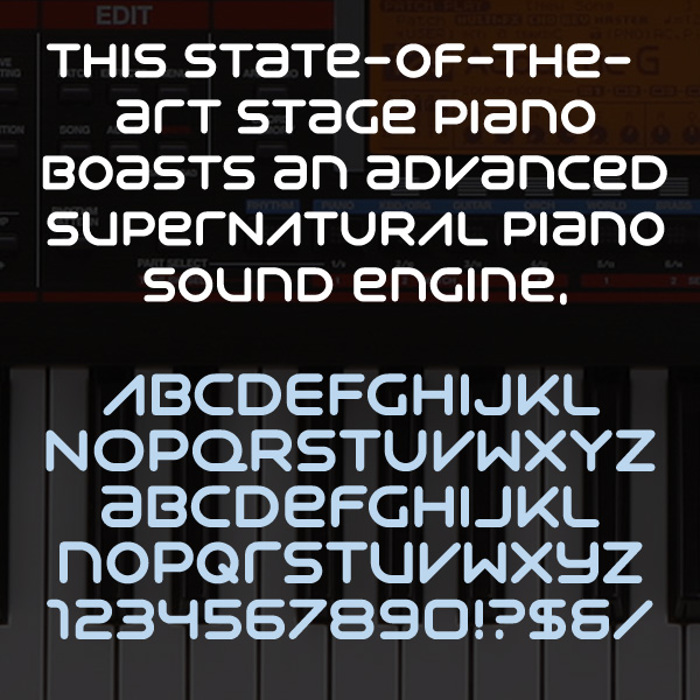 Syntha Font poster