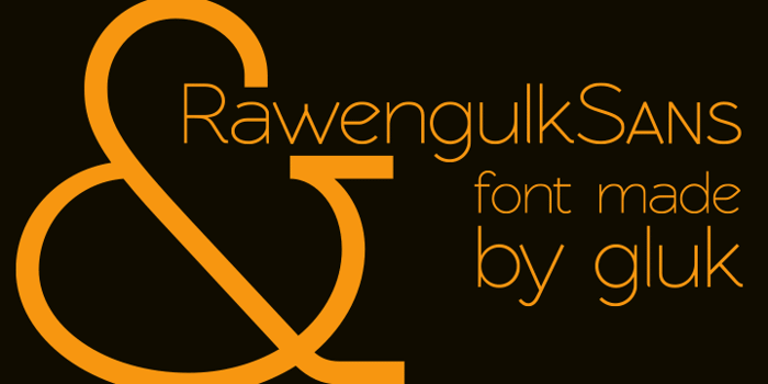 RawengulkSans Font poster