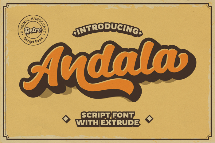 Andala Font poster