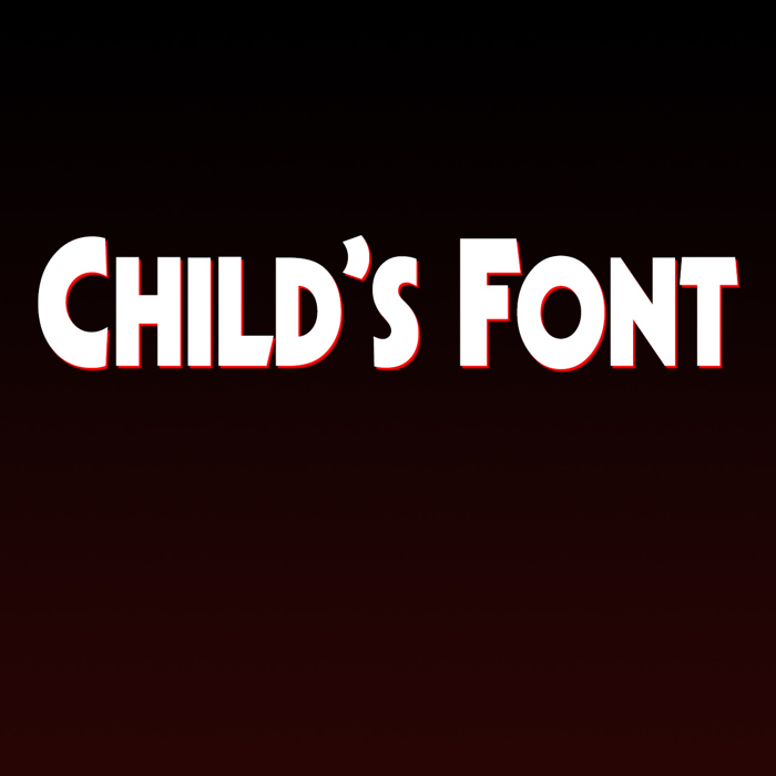 Child's Font poster