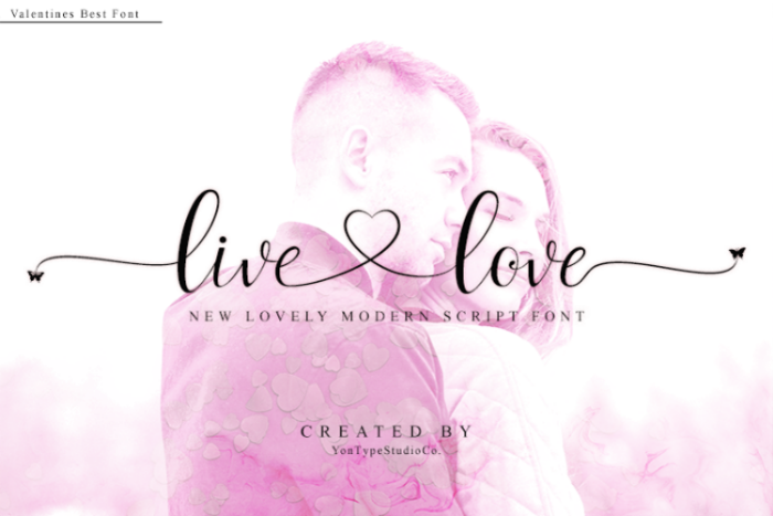 livelove Font poster