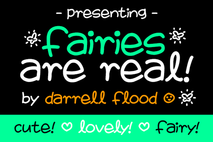 Fairies Are Real Font poster