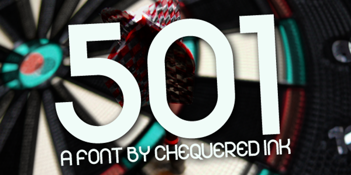 501 Font poster