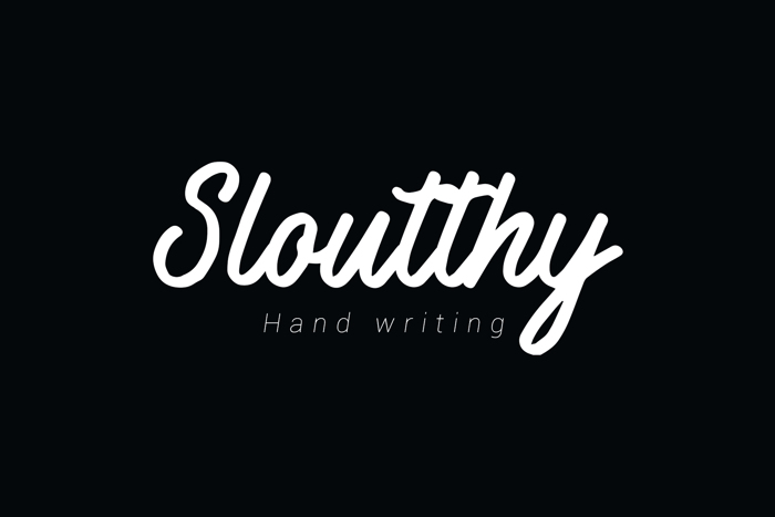 Sloutthy Font poster