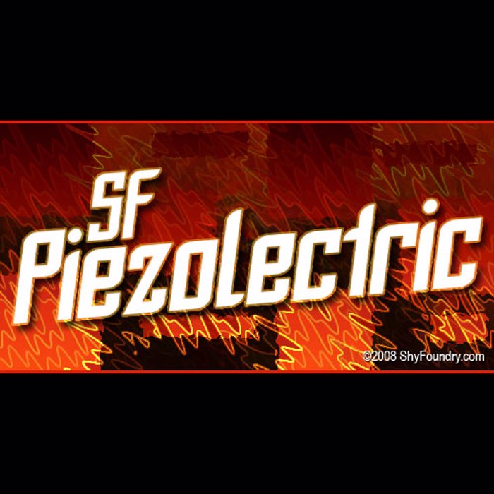 SF Piezolectric Font poster