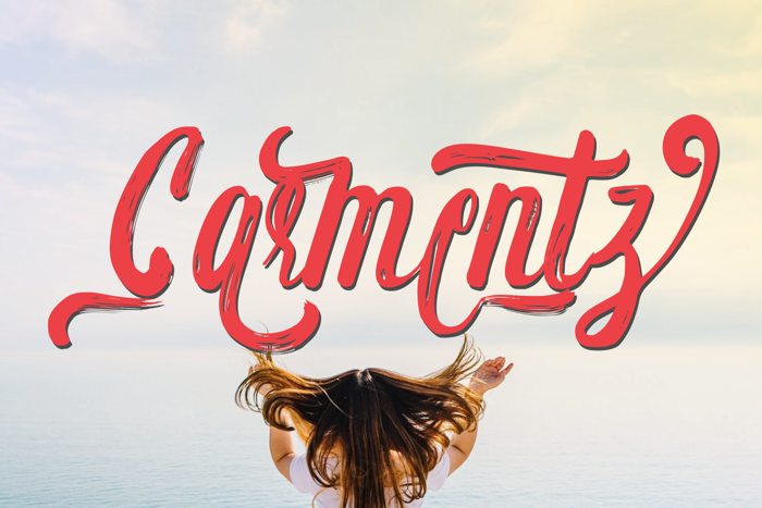 Carmentz Font poster