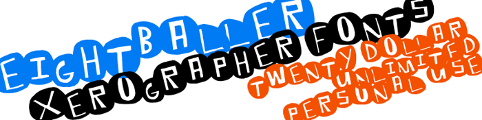 EightBaller Font poster