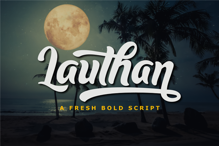 Lauthan Font poster