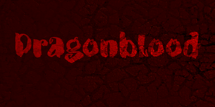 DK Dragonblood Font poster