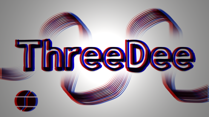 ThreeDee Font poster