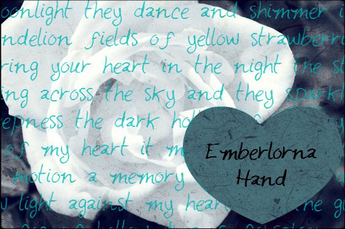 Emberlorna Hand Font poster