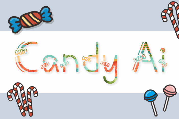 Candy Ai Font poster