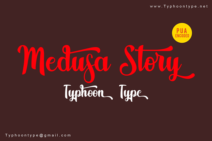 Medusa Story Font poster