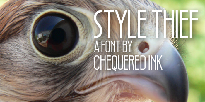 Style Thief Font poster