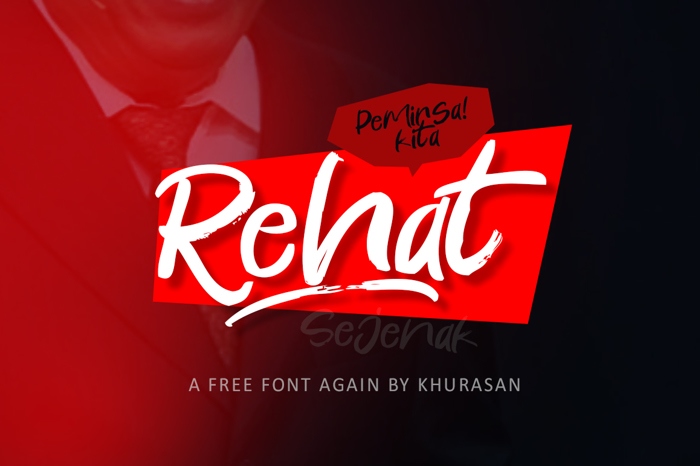 Rehat Font poster