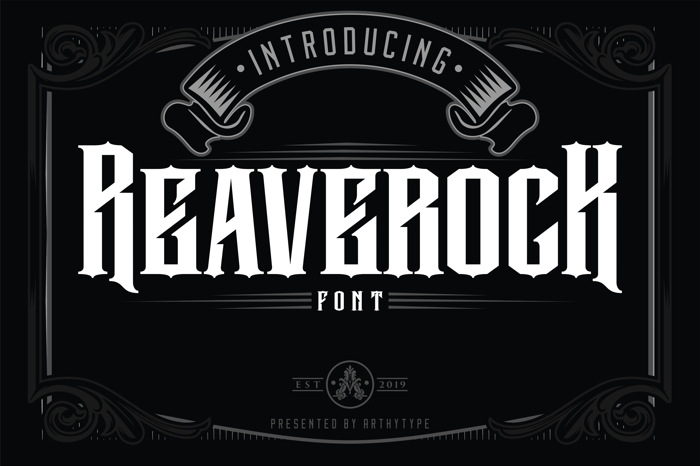 Reaverock (Free) Font poster