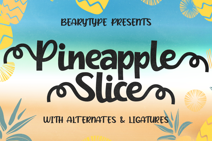 Pineapple Slice Font poster