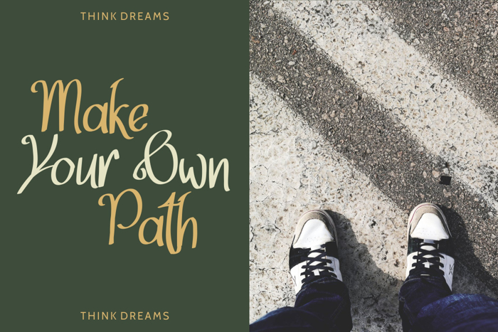 Think Dreams Font poster