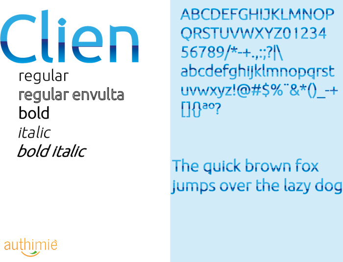 BDP Clien Font poster