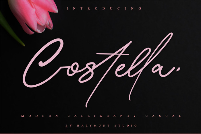 Costtella Signature Font poster