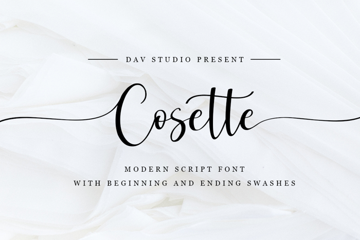Cosette Font poster