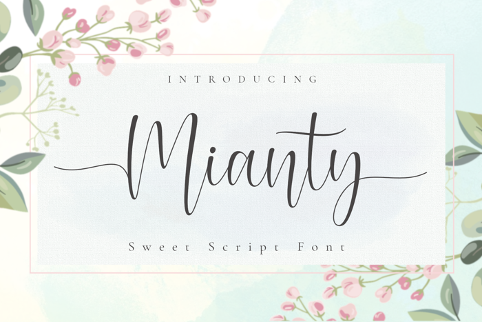 Mianty Font poster
