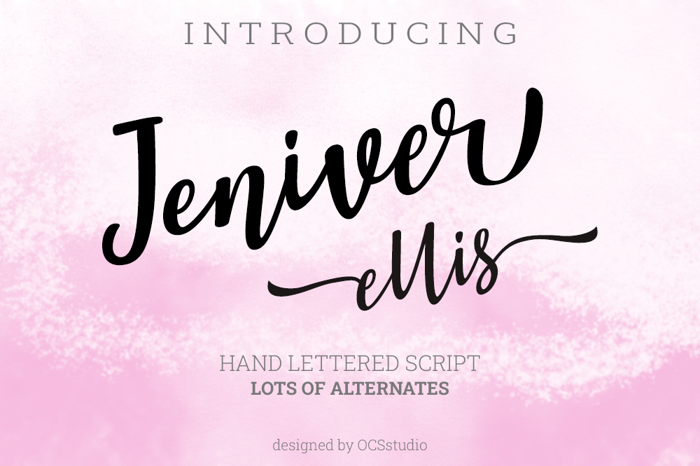 Jennifer Ellis Font poster